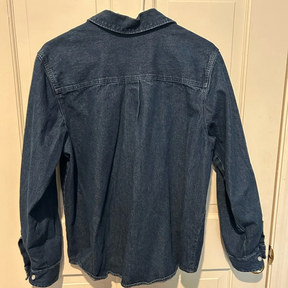 Vintage Disney Tinkerbell Denim Buttonup Shirt - MEDIUM - Picture 6 of 6